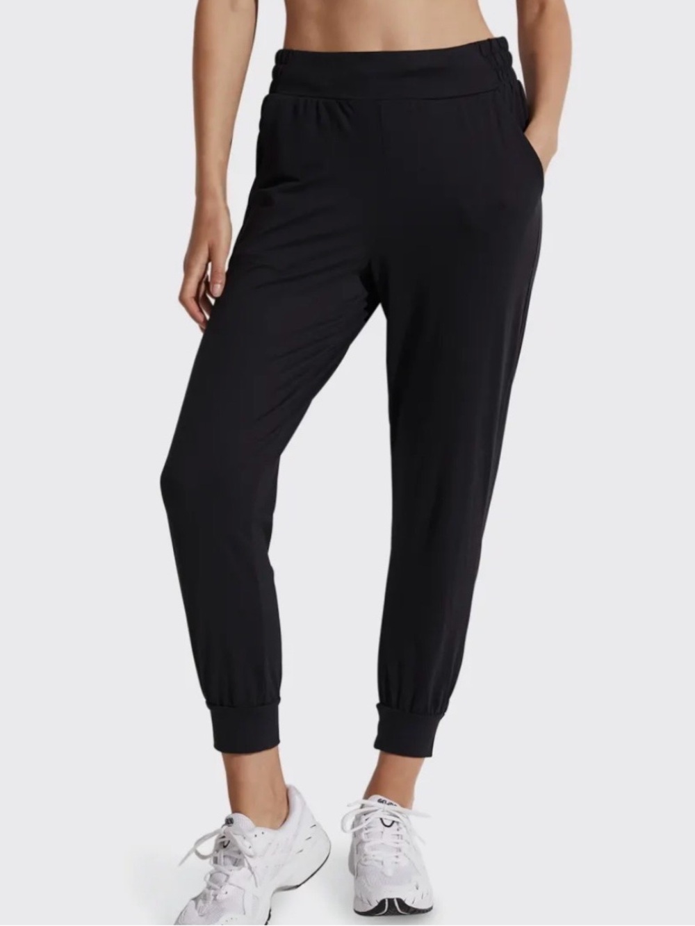 VARLEY Siena Jogger Pants Black XS-Discontinued Style-Studio Stretch Jersey Gym